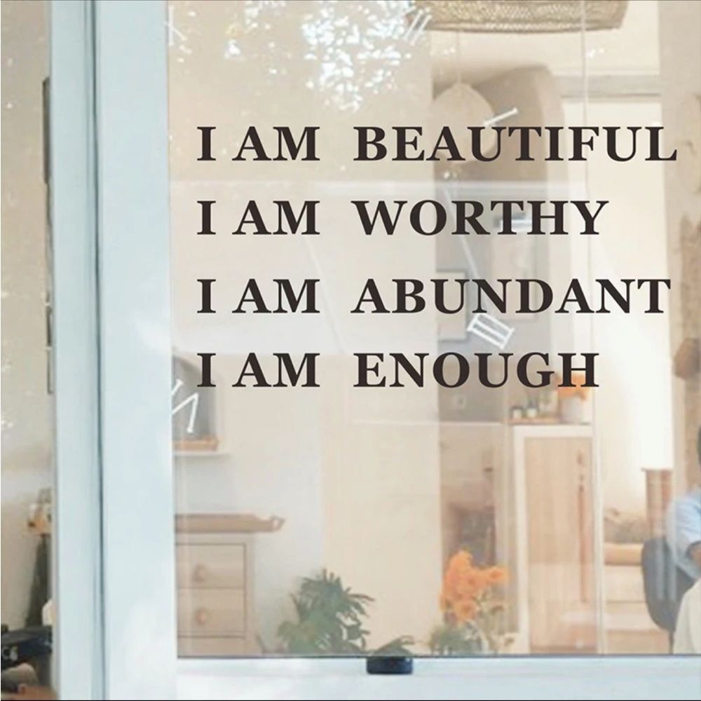 10/$25🦋 I AM ENOUGH Inspirational Wall Decal - Picture 3 of 11